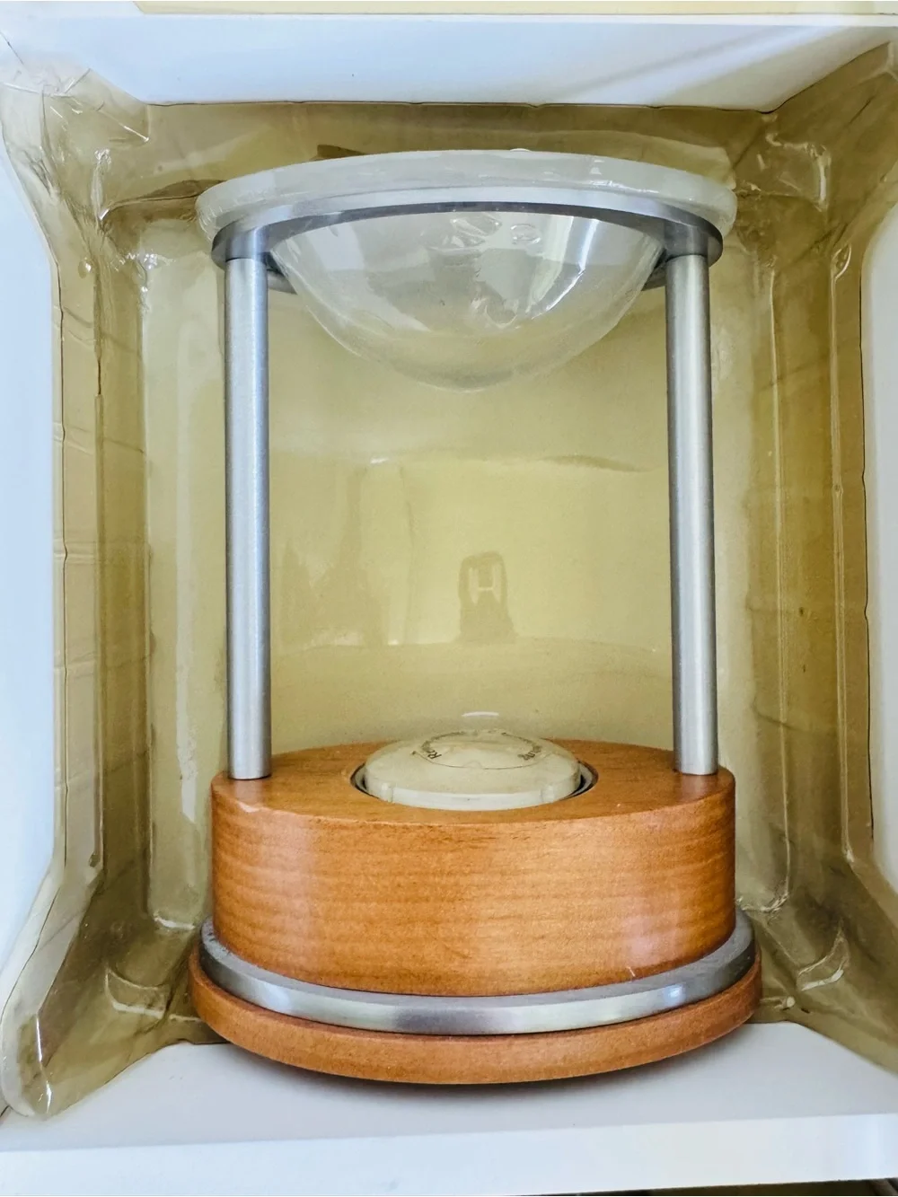 Aroma Therapy Diffuser 4 Pure Essential Oils ,Tea Lights in 14” wood Cabinet